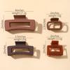 1PC Square Hair Claws Elegant Acrylic Hairpins Barrette Crab Hair Clips Headwear for Women Girls Ponytail Clip Hair Accessories