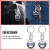 Porte-clés de voiture Porte-clés Pendentif Porte-clés en métal Emblème Pour Volvo 240 C70 S40 S50 S60 S70 S80 S90 V40 V50 V60 V90 XC40 XC60 XC90 Vnl Camion