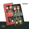 Christmas Cartoon Snowman Spoon & Fork Set - Cute Dessert Cutlery Gift