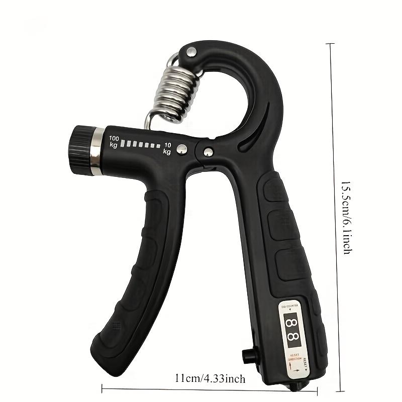 Upgraded Adjustable Grip Strengthener, Heavy-Duty Fitness Hand and Forearm Trainer, 11-220 Lbs Resistance Adjustment, Strength Training Equipment