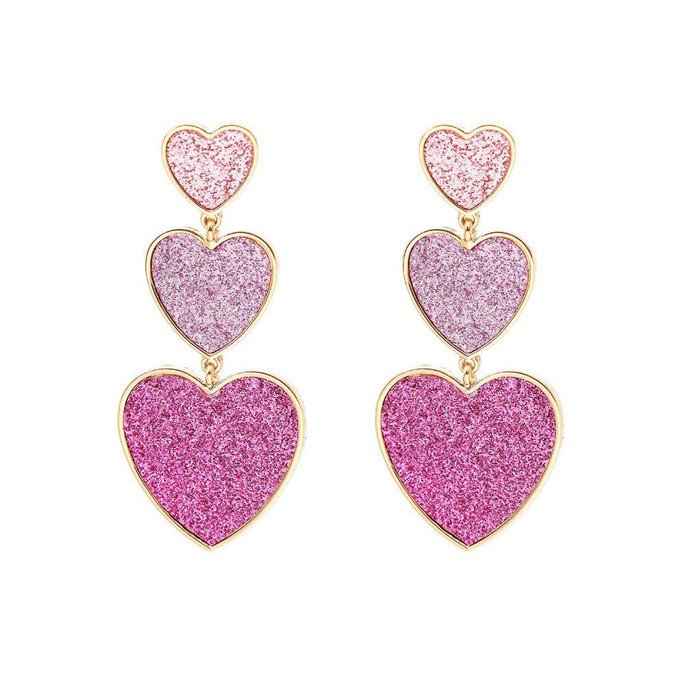 

Chic Geometric Heart Earrings Perfect For Casual And Work Outfits