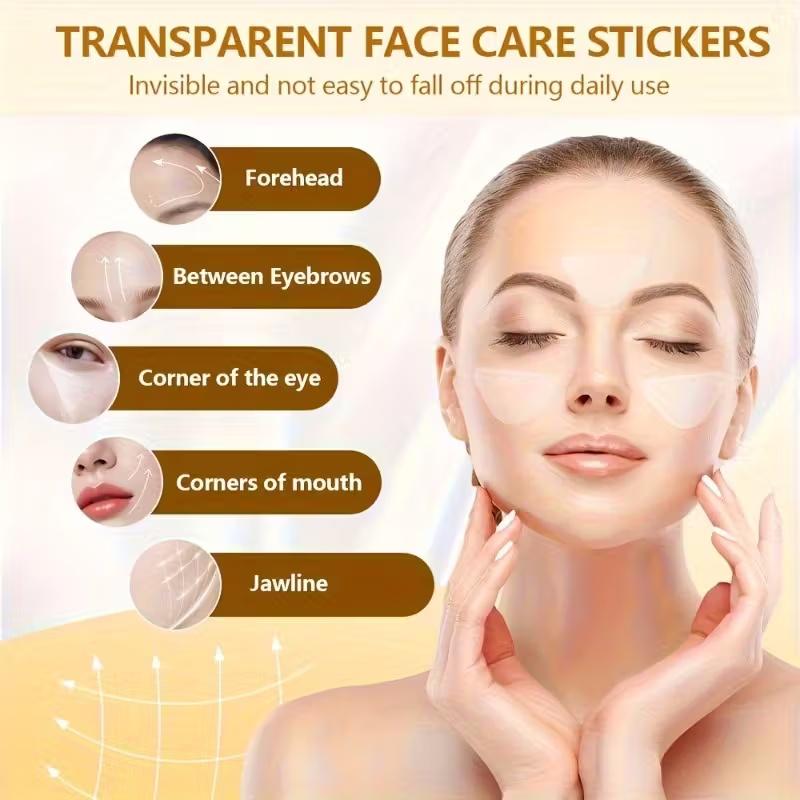 180/90pcs Forehead Smile Line Patches Invisible PE Nasolabial Anti-wrinkle Stickers for a Youthful Lift Gentle Skincare Tools