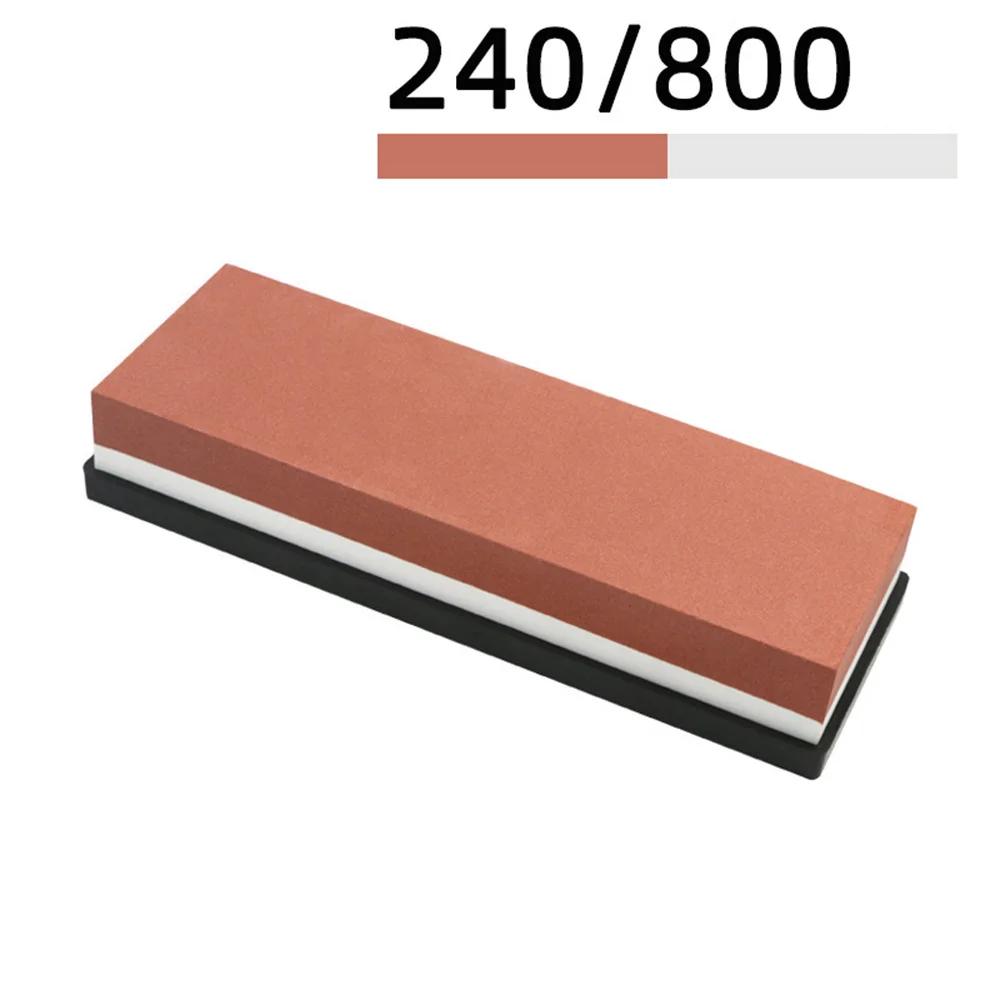 Whetstone, Knife Sharpener, Double-sided Household Whetstone with Non-slip Pad for Scissors, Razors, Carving Tools, Etc.