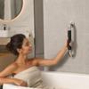 Stainless Bathroom Bar with Silicone Handle for Shower and Bathtub
