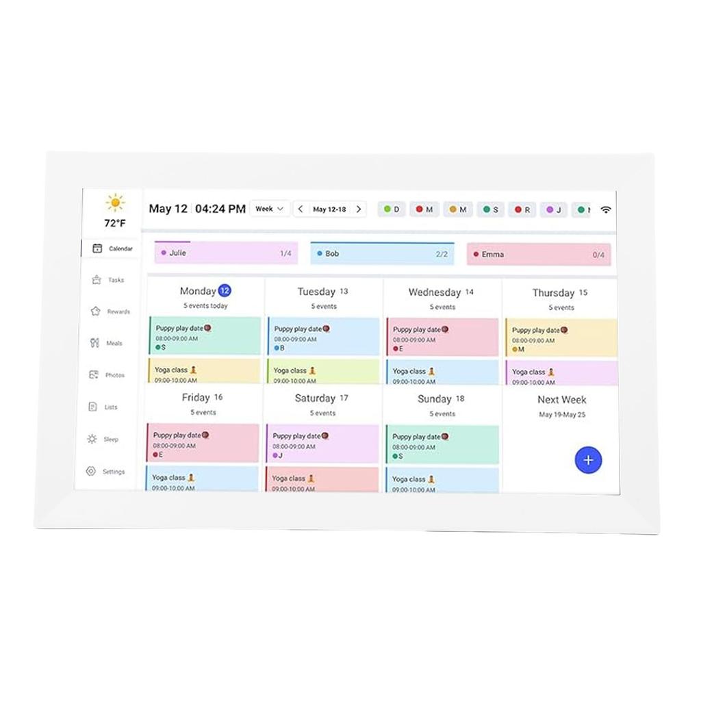 15,6 Zoll Wandplaner Digitaler Kalender Aufgabenplaner WiFi Intelligenter Touchscreen Interaktives Display Wand-Schreibtischhalterung APP