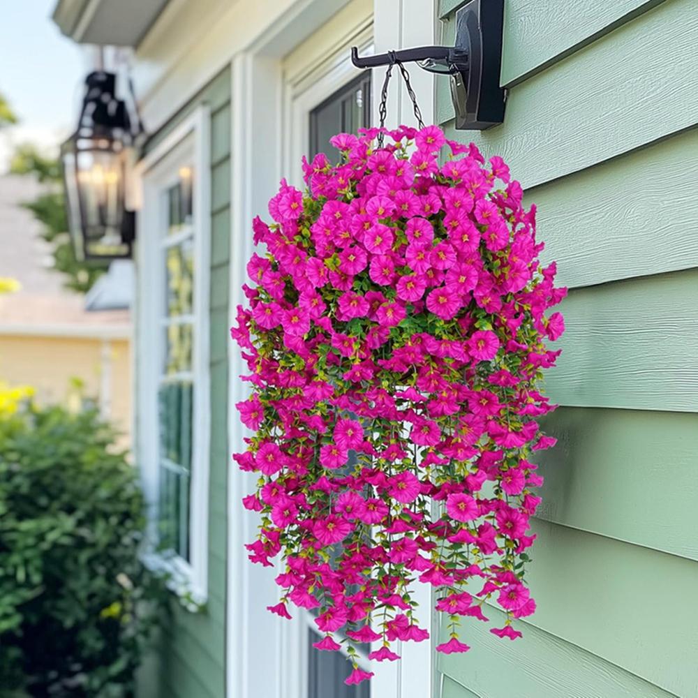 2Pcs Artificial Flowers Vine Morning Glory Wedding Home Room Table Festival Decor Halloween Outdoor Yard Garden Arch DIY Gifts