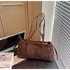 Bolsa de Ombro Feminina Retro Chic Outono 2025 - Bolsa de Mão Elegante para o Dia a Dia