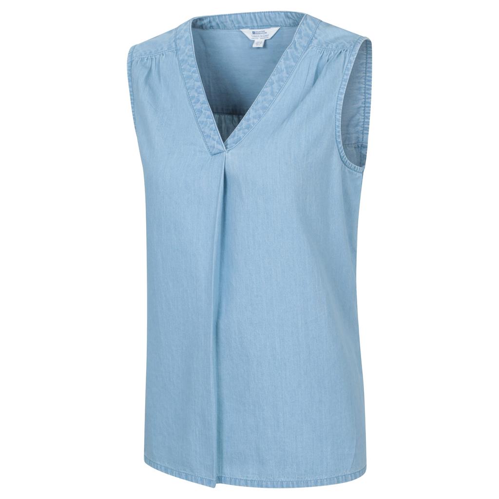 Mountain Warehouse Womens/Ladies Tuscany Chambray Sleeveless Shirt