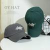 Versatile Hard-top Lettered Embroidered Baseball Cap With Sunscreen Breathable Deep-top Hip-hop Street Caps