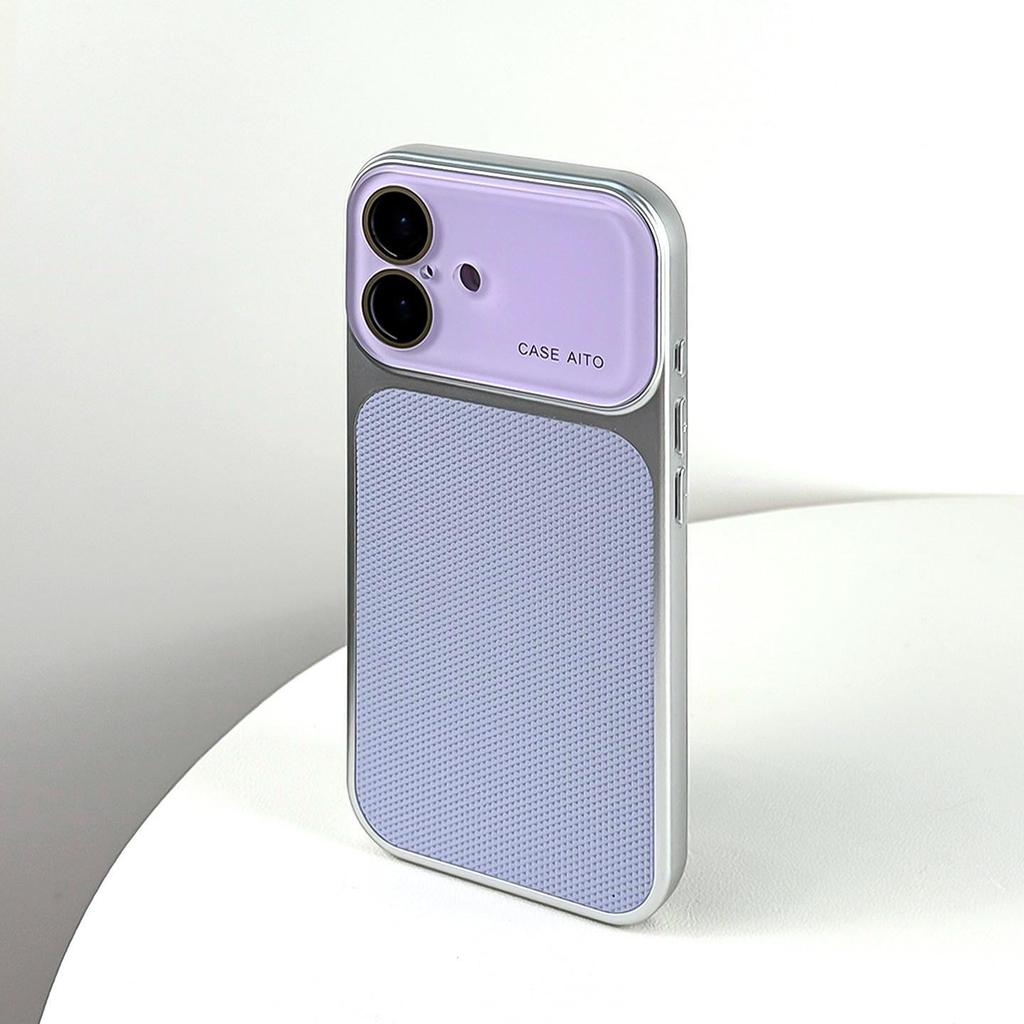 Protezione Pellicola per Obiettivo iPhone 17 Pro Max con Motivo a Waffle e Copertura Completa, Compatibile con Apple 16 PM.
