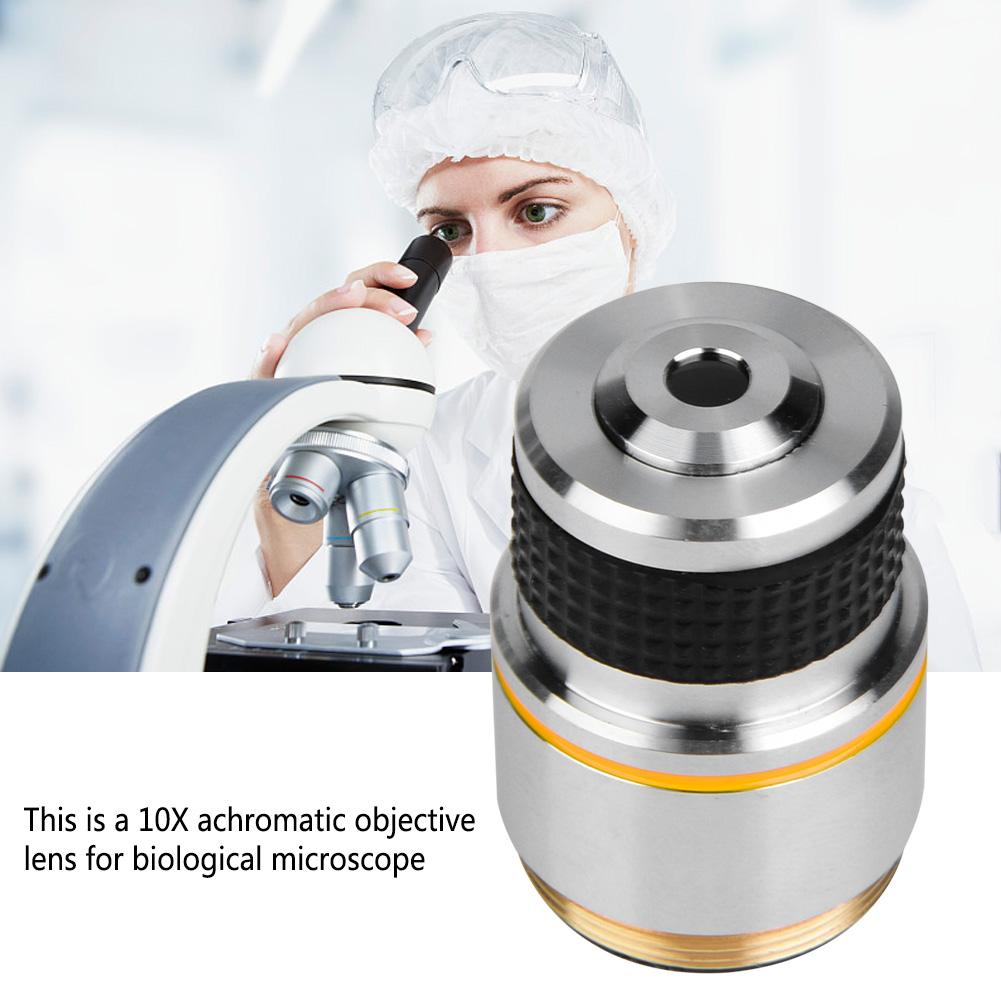10X 185 Biological Microscope Achromatic Objectives Lens 160 0.17