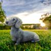 Garden Dog Statue Ornament Realistic Resin Animal Sculpture for Outdoor Decoration Dog Lover Gift