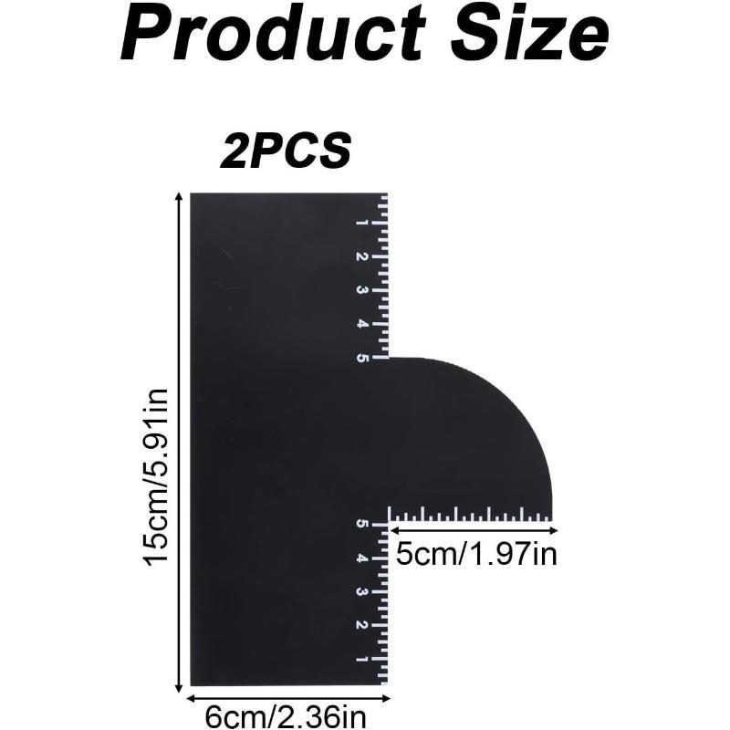 Hairline Enhancement Card Beard Line Up Shaping Tool Lineup Guide Perfect For Styling Edging Barber Hair Grooming