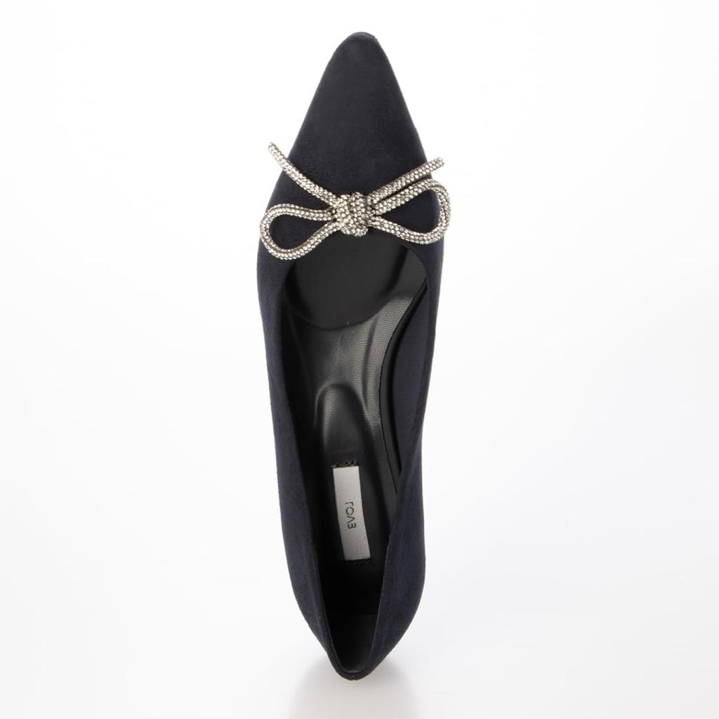 [Evol] Lightweight, Cushioned Ribbon Suede 5cm Pumps
