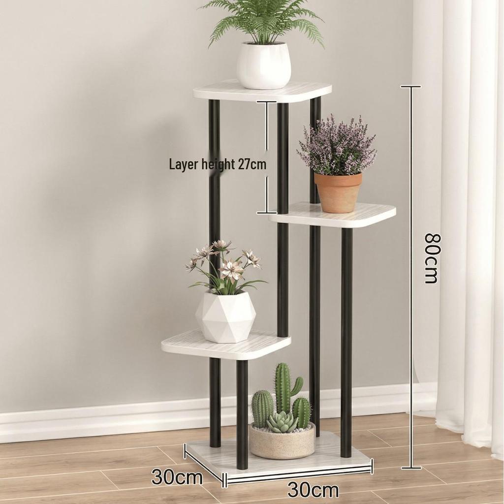 Multi-layer Floor-standing Flower Pot Rack for Living Room and Balcony