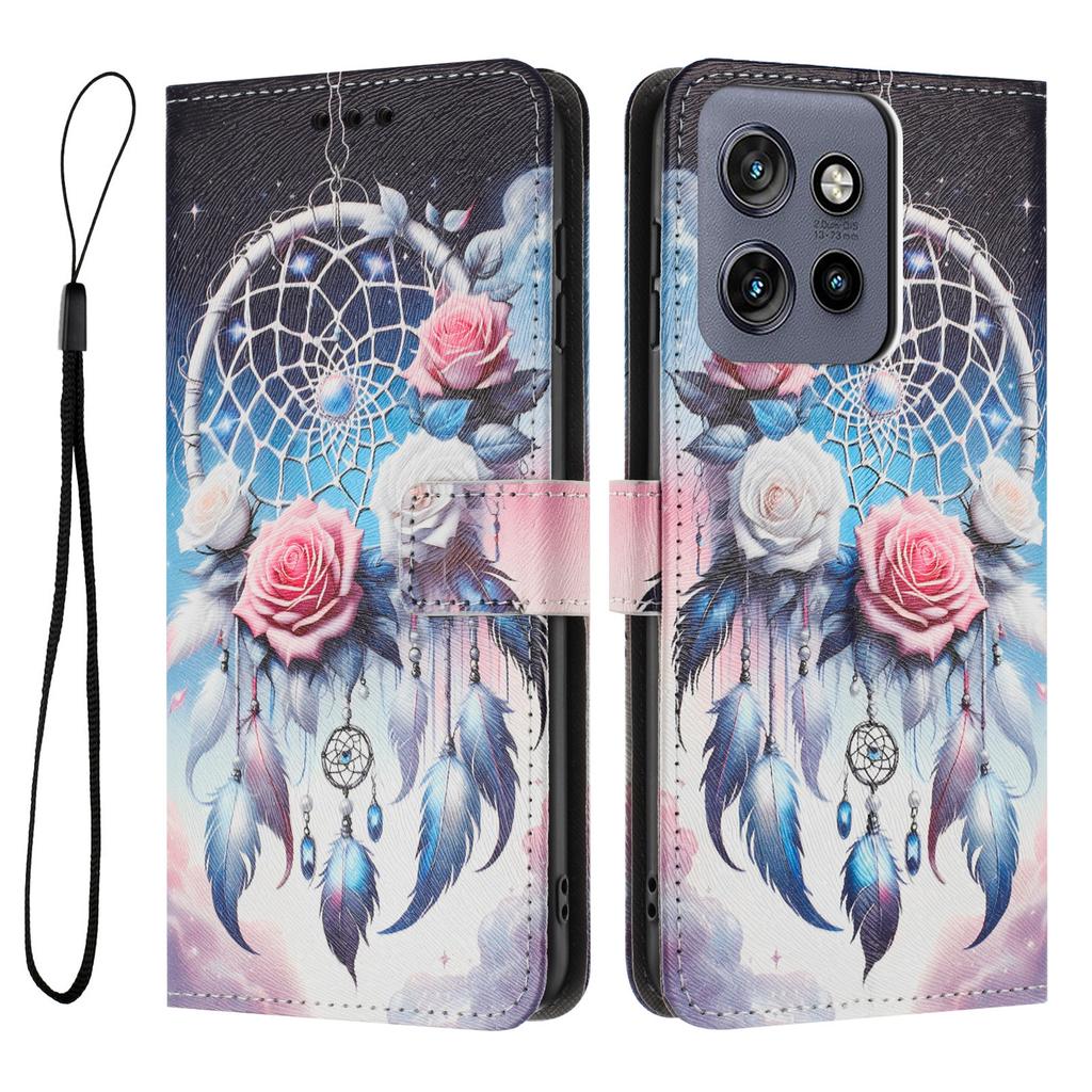 YX-2501 Leather Case For Motorola Moto S50 5G/Edge 50 Neo 5G/Thinkphone 25 5G Pattern Printing Wallet Phone Cover