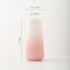 Modern Gradient Pink Ceramic Waterdrop Vase