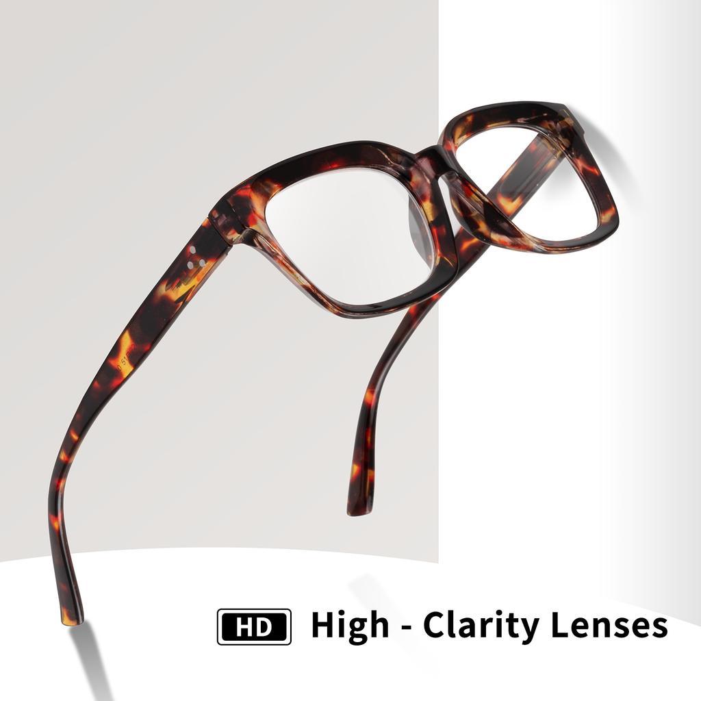 3PCS Unisex Reading Glasses Set Blue Light Blocking High-Quality Lenses Tortoiseshell Leopard Print Frame +1.0 to +3.0 Diopter