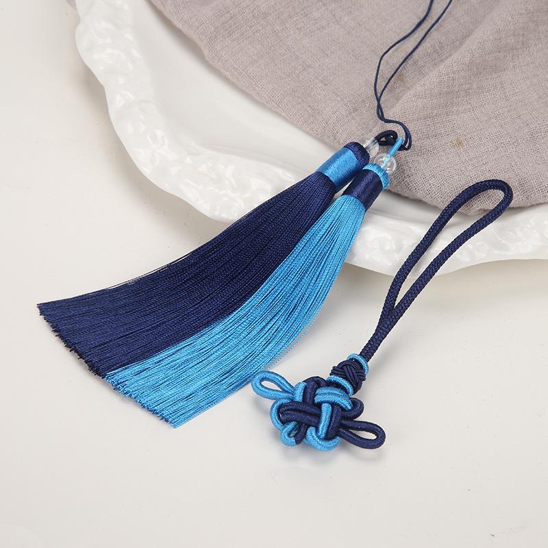 Pandantiv cu ciucure nod chinezesc bicolore pentru meșteșuguri DIY