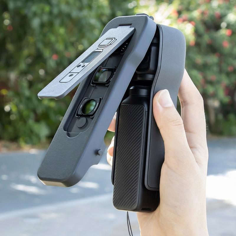 Filter Storage Protective Cover for Pocket Camera Lightweight Portable Includes Multiple Filter Slots and Ergonomic Grip