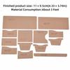 13Pcs YJC-17 Wallet Template Transparent Acrylic Leather Pattern Acrylic Precision Cutting Clear Acrylic Template DIY Crafting