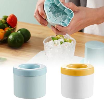 Cylinder Silicone Ice Cube Mold Quickly Freeze Silicone Ice Maker Ice Cup Creative Cylinder Bucket Whiskey Beer Maker
