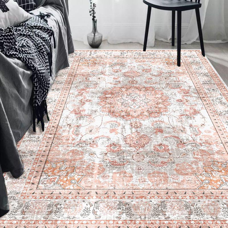 European Luxury Living Room Carpet Non-slip Large Bedroom Decoration Rug Home Cloakroom Lounge Rug Washable Porch Door Mat