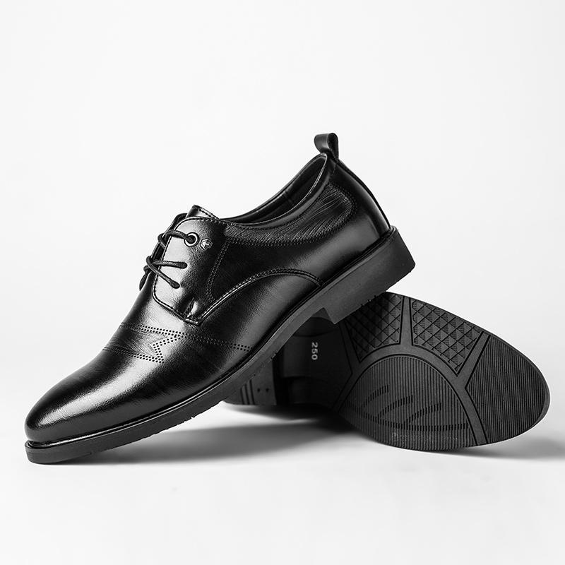 Leather Shoes Summer Breathable Men'S Business Leather Shoes Fashion Casual Shoes Soft Leaher Shoes JZ-28006