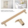 Cabinet Door Handle 224MM Hole Pitch Lther Brass Light Luxury Cupboard Bar Pull Handle for Home Wardrobe Drawer