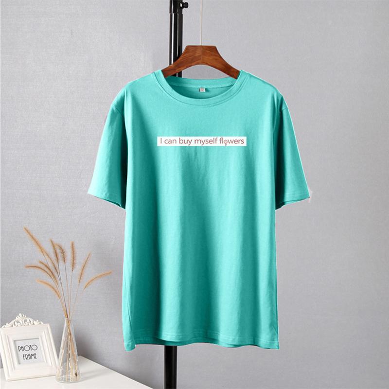 Shellsuning Casual Soft Cotton High Street Tees Trendy Letter Graphic T Shirts Women 2023 Summer Korean Short Sleeve Female Tops