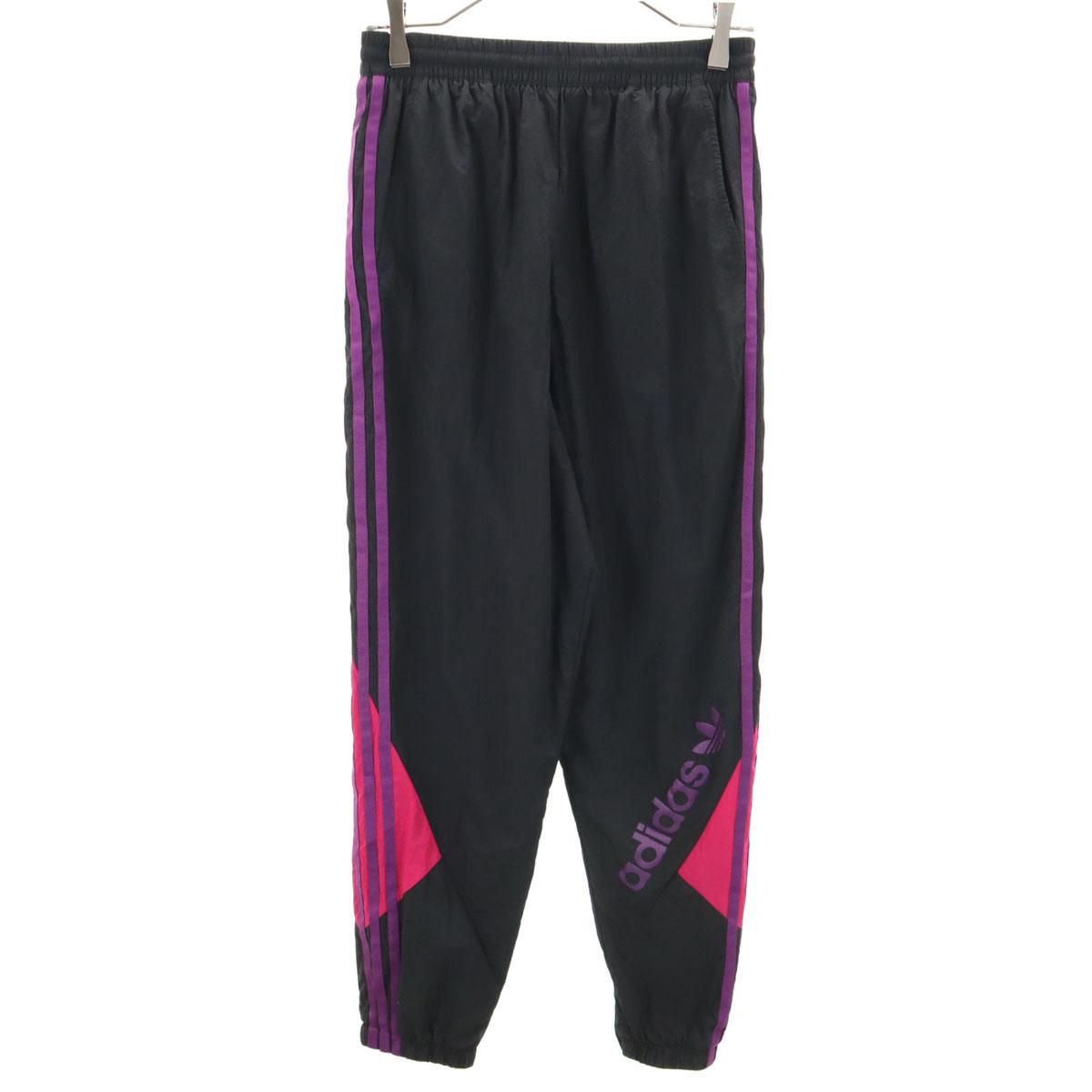 

adidas training Нейлоновые брюки-джоггеры OT Серия Black 3-полоски сетчатая подкладка Женские Б/у