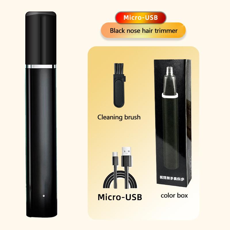 

Электрический триммер для стрижки волос в носу, перезаряжаемый через USB, электрическая бритва для носа, удаление бровей, многофункциональный инструмент для мужчин