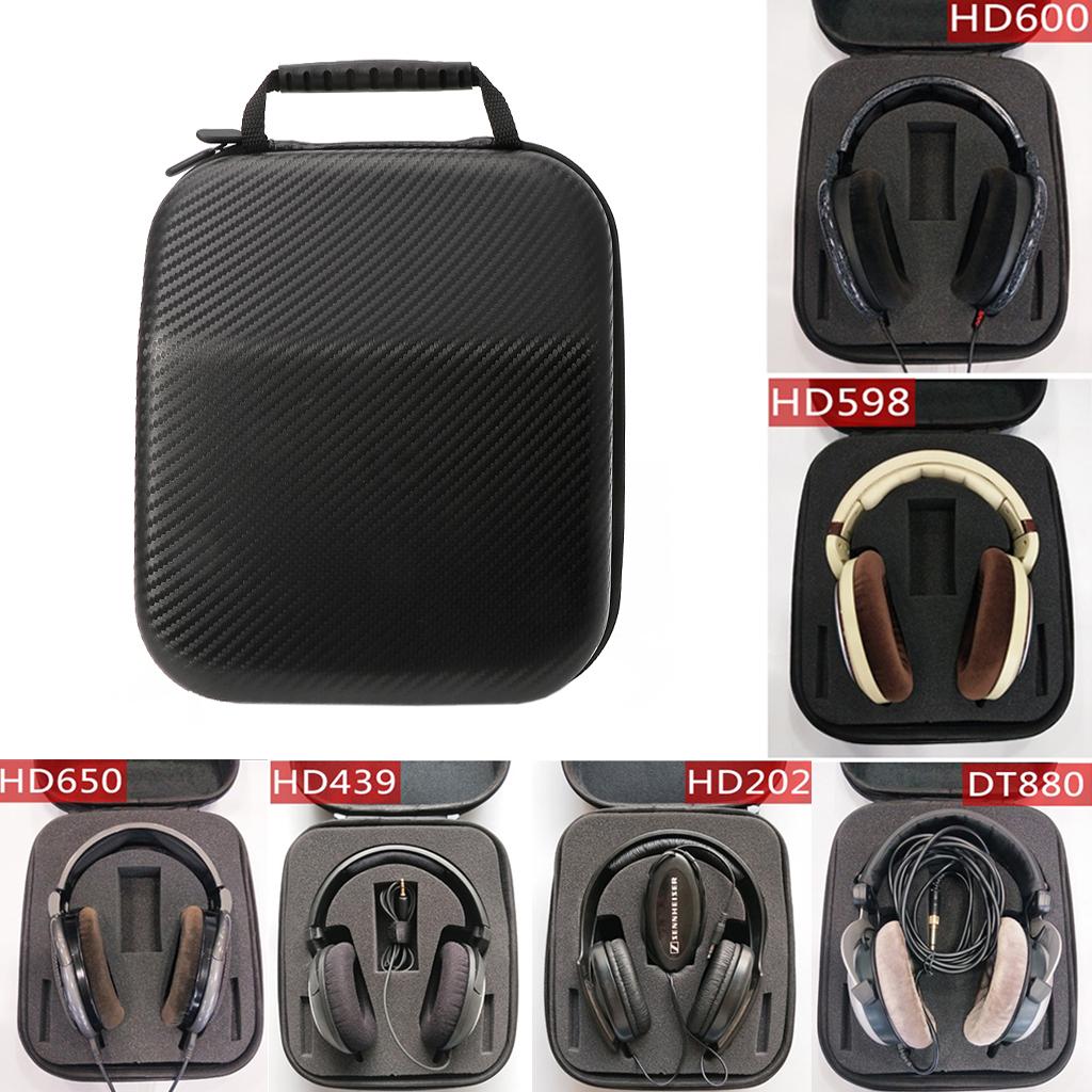 Small EVA Headset Carrying for Case Storage Protective for Case Drop Resistant for HD598 HD600 HD650 Headsets