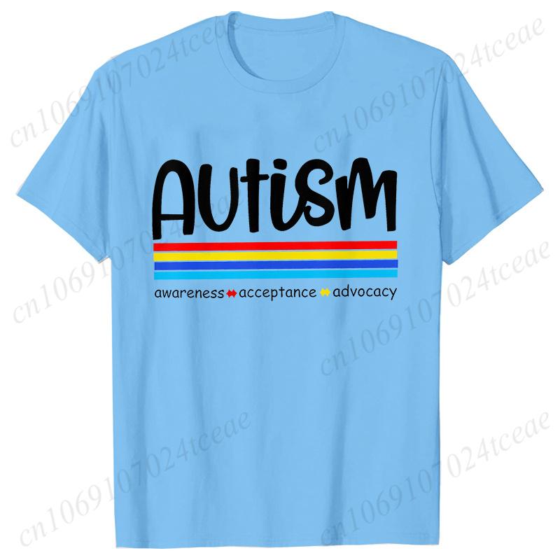 

Autism Awareness Graphic TShirt Autism Acceptance Advocacy Shirts for Men Women Clothing Casual Short Sleeve Tees Shirts S