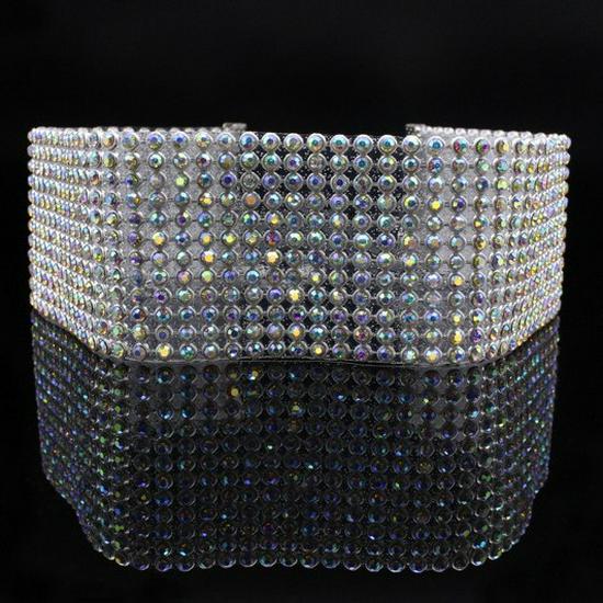 Elegant Women's European American Rhinestone Wedding Choker Necklace