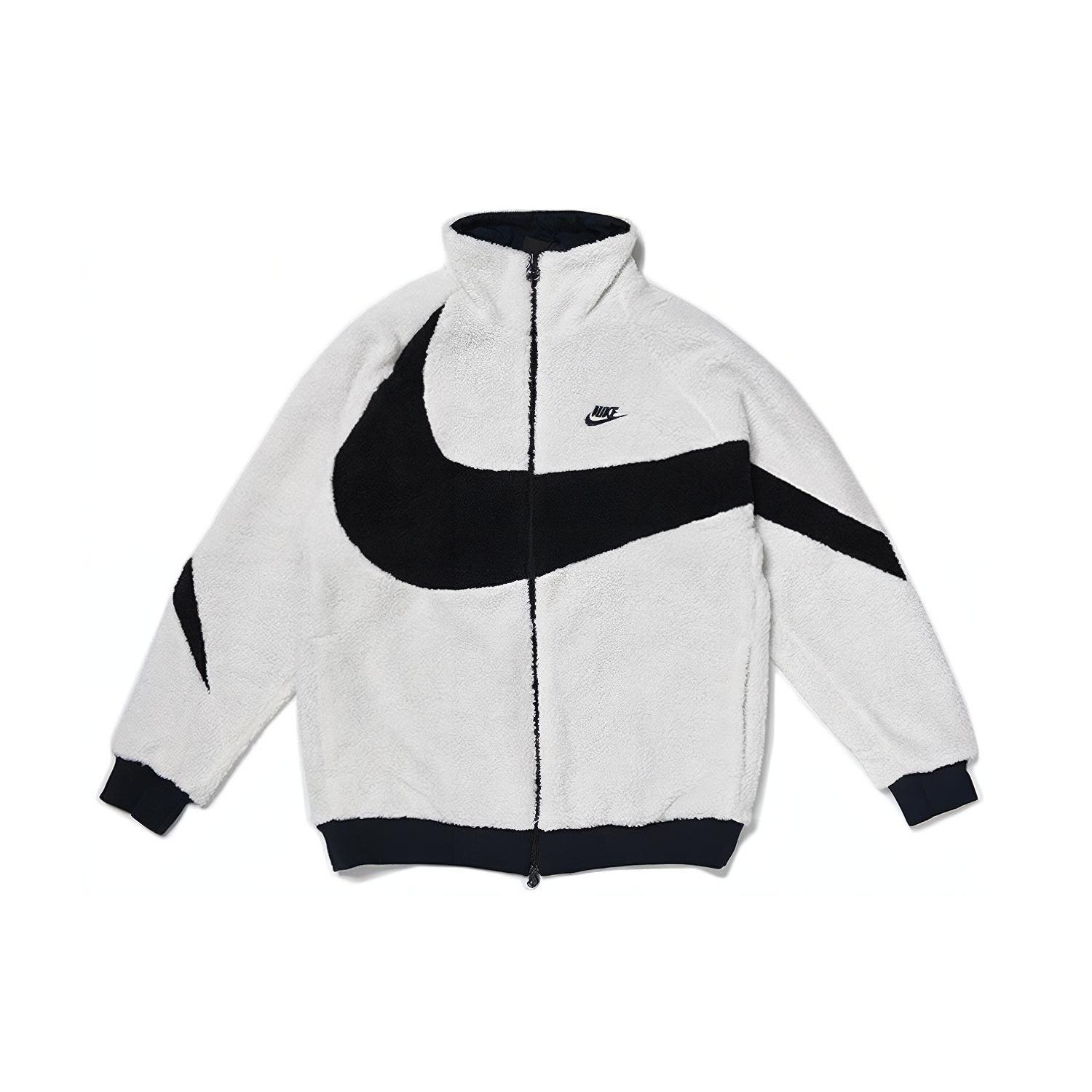 Nike Big Swoosh divpusēja boa jaka