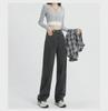 Women's High Waist Plush Wide-Leg Jeans: Thick, Loose, and Versatile for Spring, Autumn, and Winter.