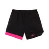 Puma X Lamelo Collaboration Color Block Lace-Up Mid-Rise Casual Shorts Men Shorts Black Bright-Pink 623288-01