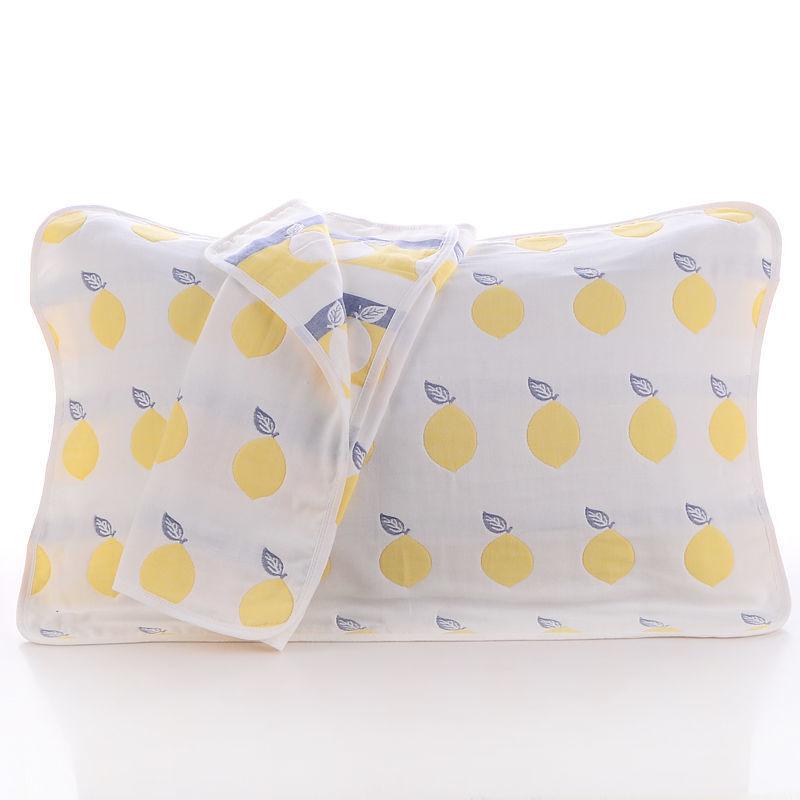 New Jacquard Pillow Towel Breathable Soft Printed Pillowcase Sweating Four Seasons Household Bedroom Pillows Cover Double Sided