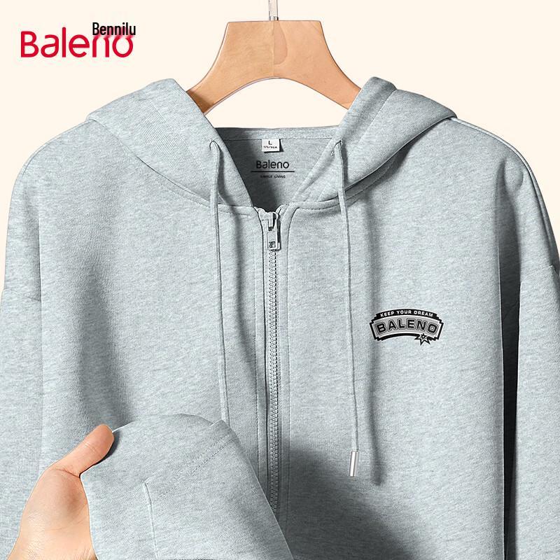 Baleno Men's Hooded Zipper Sweatshirt