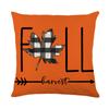 Festive Thanksgiving Pumpkin Pillowcase Decorative Cushion Cover Environmental Friendly Pillowcase with Pumpkin Print