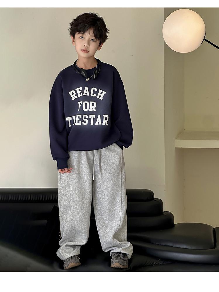 2025 Autumn Boys' Korean Style Casual Pants: Loose Sweatpants for Kids