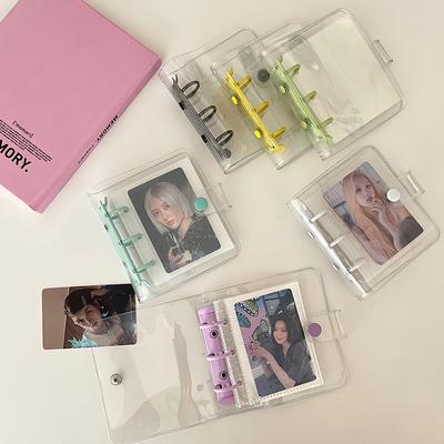 Álbum de fotos carpeta Soporte para tarjetas fotográficas Kpop Libro de colección de tarjetas de ídolos Encuadernación de tarjetas fotográficas Álbumes de Kpop Carpeta de tarjetas Kpop