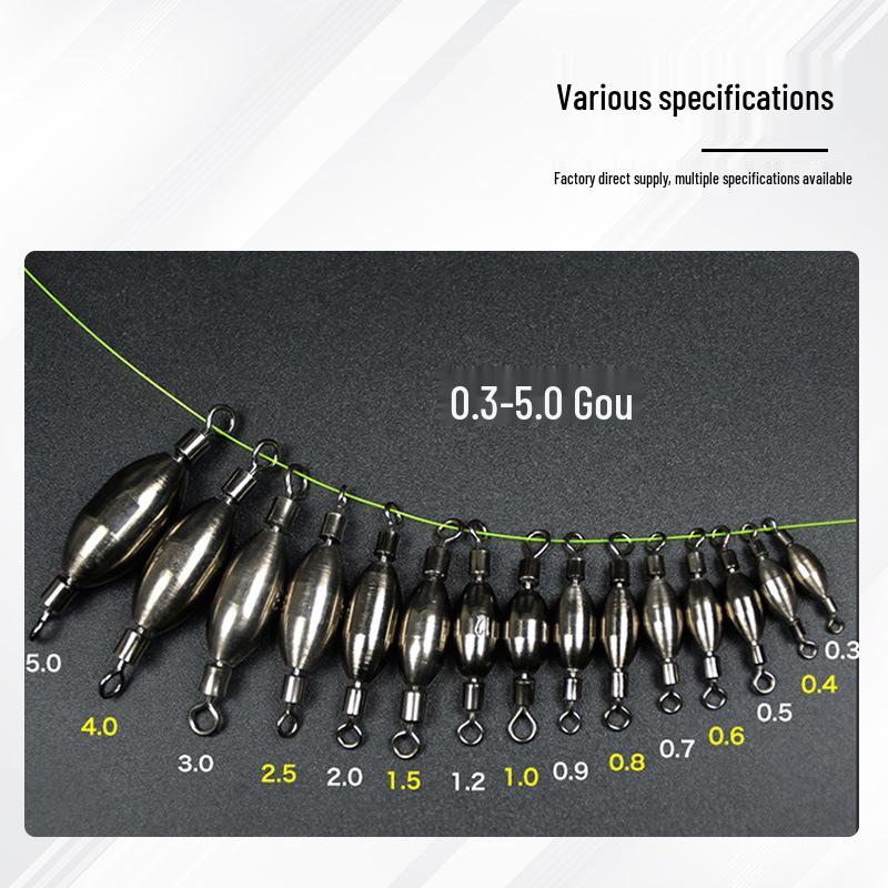 Copper Sinker & Swivel Float Weight, Eight-Shaped Ring, Sea & Rock Fishing Accessories