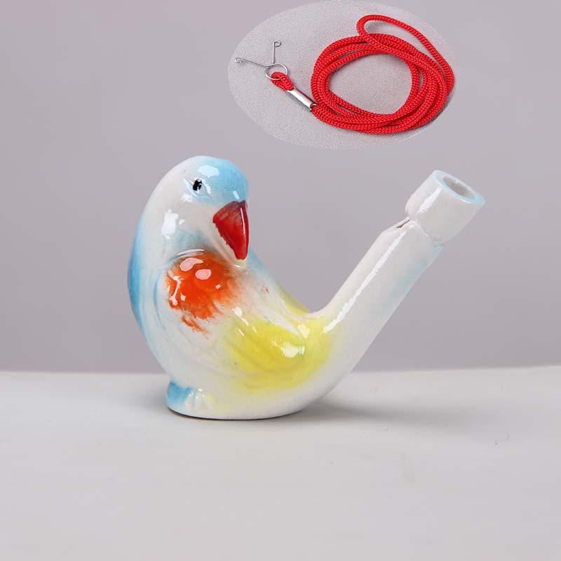 Keramisk Vattenfågel Ocarina Visselpipa - Barns Musikinstrument & Turist Hantverk