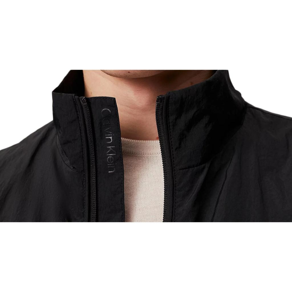 Calvin Klein Letter Logo Casual Stand Collar Long Sleeve Jacket Men Jacket Black K10K111441-BEH
