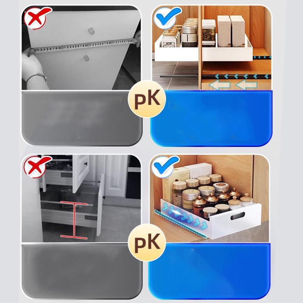 Pull Out Cabinet Organizer Practical Multiuse for Pantry Cabinets Restaurant 35cm