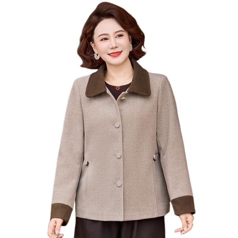YUZHAOLIN 2026 Women's Fashion Woolen Blazer for Mid-Aged & Petite Figures
