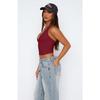 Women Sexy Halter V Neck Slim Fit Backless Cami Tank Top
