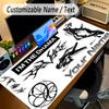 Large Mouse Padaespa Custom Name Text Personalized Desk Mat Non Slip Gaming Pad